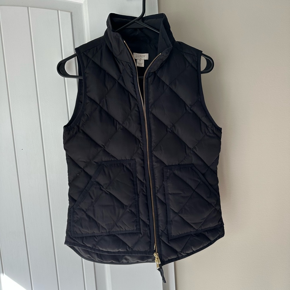 J. Crew black puffer vest